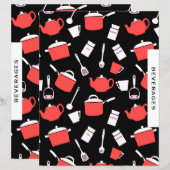 Beverages Recipe divider | Zwart-rood gereedschap (Voorkant / Achterkant)