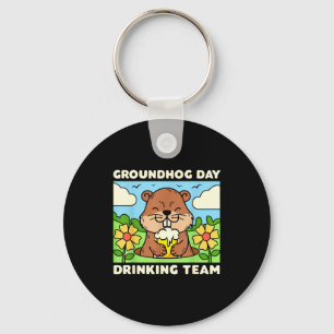 Beveragetijd Drinkteam Fun Mens Vrouw Bier M Sleutelhanger