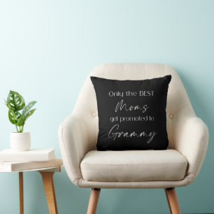 Beverd tot Grammy Oma Cadeau  Zwart & Wit Kussen