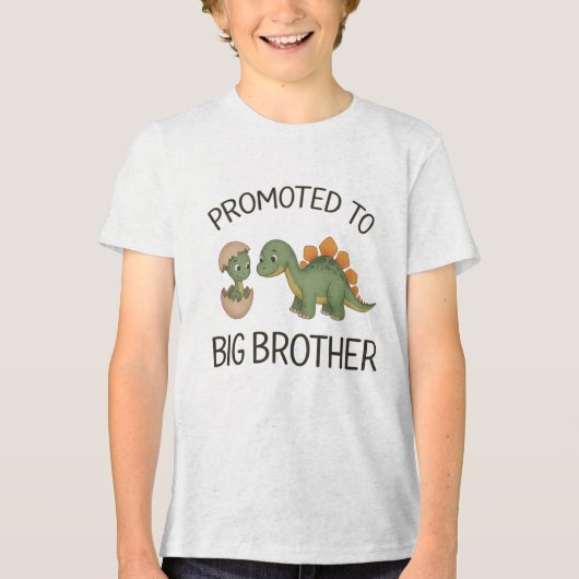 Beverd tot grote broer T-shirt, grappig Tri-Blend Shirt (Voorkant)