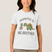 Beverd tot grote broer T-shirt, grappig Tri-Blend Shirt (Voorkant)