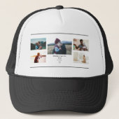 Beverd tot papa foto-collage – Persoonlijk Trucker Pet (Voorkant)
