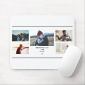 Beverderd tot papa-fotocollage – Gepersonaliseerd  Muismat (Met muis)