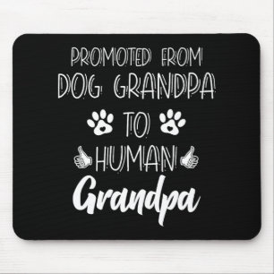 Beverderd Van Hond Opa Naar Menselijke Opa Nieuwe Muismat