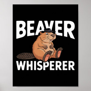 Beverfluisteraar Wandelend Wilde Bevers Papa Poster