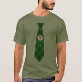 Beveridge Scottish Badge & Tartan Necktie T-shirt (Voorkant)