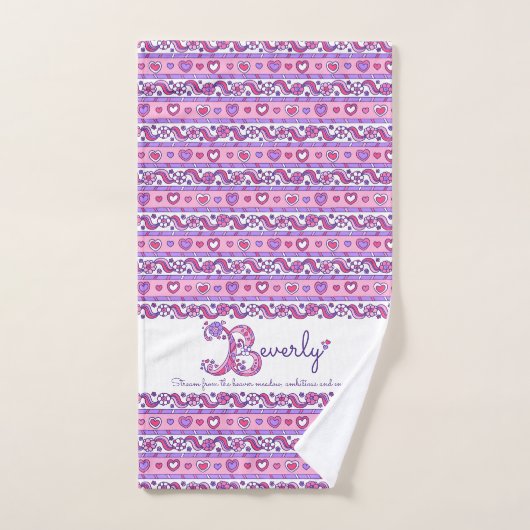 Beverley: hoofdletterhanddoeken bad handdoek (Handdoek)