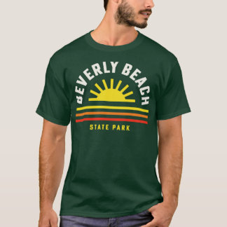 Beverly Beach State Park Oregon Retro Stri T-shirt