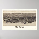 Beverly Boerderijen, MA Panoramic Map - 1886 Poster (Voorkant)