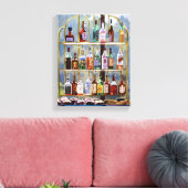 Beverly Hills Bottlescape Canvas Afdruk (Insitu (Woonkamer))