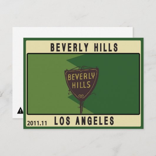 Beverly Hills Briefkaart (Voorkant / Achterkant)