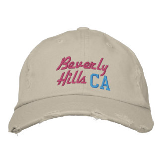 Beverly Hills CA Roze en Turquoise stijl Geborduurde Pet