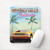 Beverly Hills California retro-reisposter Muismat (Met muis)