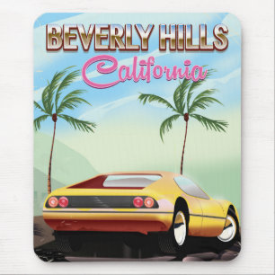 Beverly Hills California retro reisposter Muismat