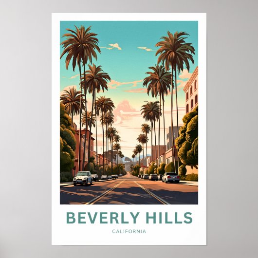 Beverly Hills California Travel Print (Voorkant)