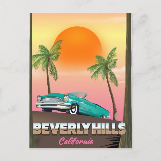 Beverly Hills Californië Briefkaart (Voorkant)