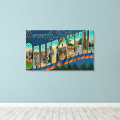 Beverly Hills, Californië - grote lettertjes Canvas Afdruk (Insitu (Houten vloer))