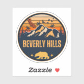 Beverly Hills, Californië Sticker (Vel)