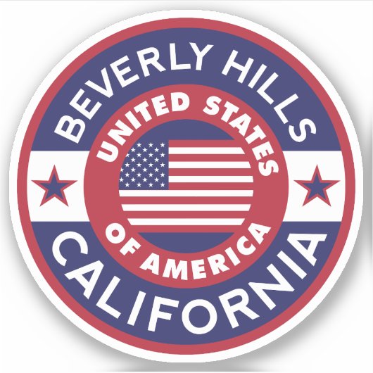BEVERLY HILLS, Californië Sticker (Voorkant)
