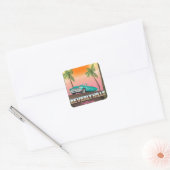 Beverly Hills Californië Vierkante Sticker (Envelop)