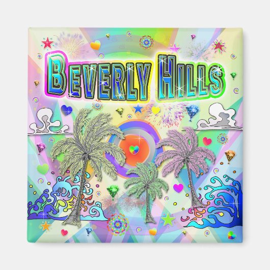 Beverly Hills Deep Dream Magnet (Voorkant)