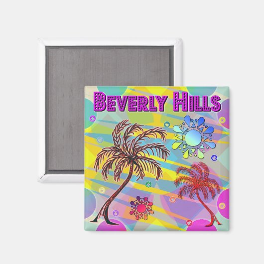 Beverly Hills Happy en Hope Magnet (Voorkant / Achterkant)