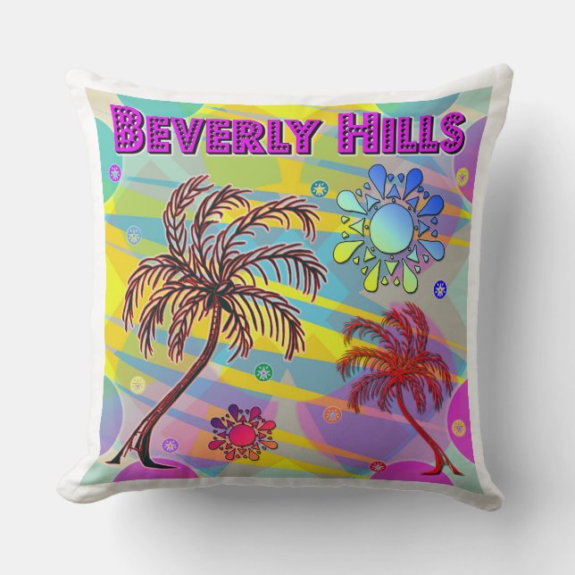 Beverly Hills Happy en Hope Pillow Kussen (Voorkant)