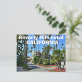Beverly hills hotel, Las Angeles California Briefkaart (Staand voorkant)