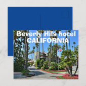Beverly hills hotel, Las Angeles California Briefkaart (Voorkant / Achterkant)