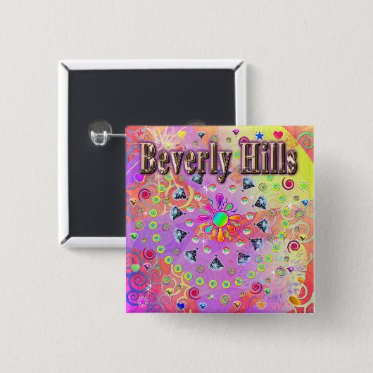 Beverly Hills Lucky Golden Button (Voorkant /achterkant)