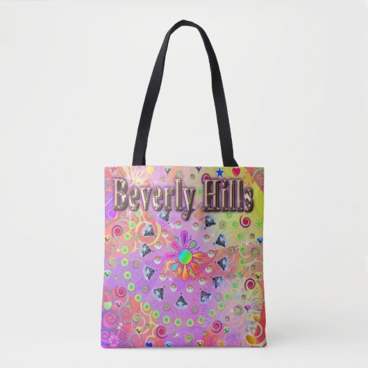 Beverly Hills Lucky Golden Canvas tas (Voorkant)