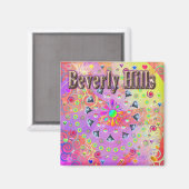 Beverly Hills Lucky Golden Magnet (Voorkant / Achterkant)