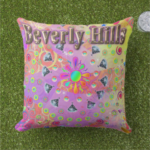 Beverly Hills Lucky Golden Pillow Buitenkussen