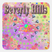 Beverly Hills Lucky Golden Sticker (Voorkant)