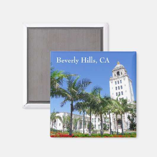 Beverly Hills Magnet. Magneet (Voorkant / Achterkant)