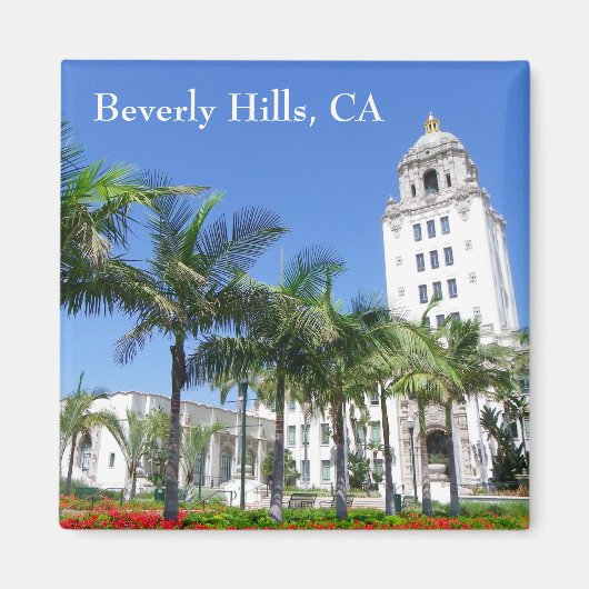 Beverly Hills Magnet. Magneet (Voorkant)
