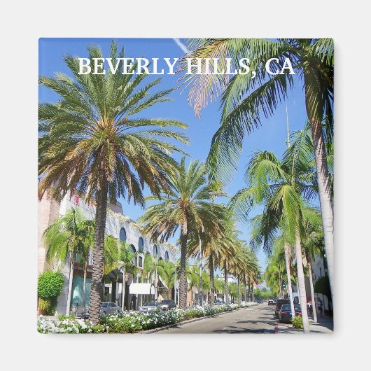 Beverly Hills Magnet. Magneet (Voorkant)