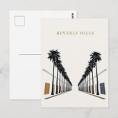 Beverly Hills Palmboom Winkel Kunst Briefkaart (Voorkant / Achterkant)