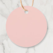 Beverly Hills Pink & Green Birthday Party Bedankjes Labels (Achterkant)