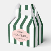 Beverly Hills Pink & Green Party Favor Box Bedankdoosjes (Achterkant)