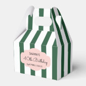 Beverly Hills Pink & Green Party Favor Box Bedankdoosjes (Voorkant Zijde)