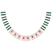 Beverly Hills Pink & Green Party Honoree Vlaggetjes (Alle)