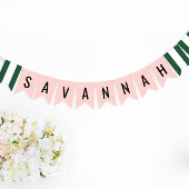 Beverly Hills Pink & Green Party Honoree Vlaggetjes