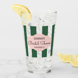 Beverly Hills Pink & Green Vrijgezellenfeest Glas