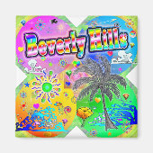Beverly Hills Quadro Seasons Magnet (Voorkant)