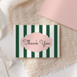 Beverly Hills Roze & Groene Babyborrel Bedankkaart