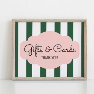 Beverly Hills Roze & Groene Cadeaus voor Babyborre Poster
