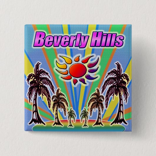 Beverly Hills Summer Love Button (Voorkant)