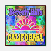 Beverly Hills Sun en Palms Magnet (Voorkant)