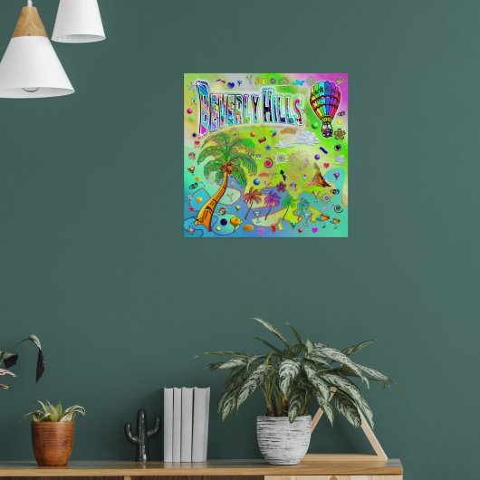Beverly Hills Tijdloos Melodie Poster (Woonkamer 1)